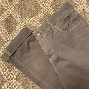 Grey G.H. Bass & Co cropped pants ankle pants capris